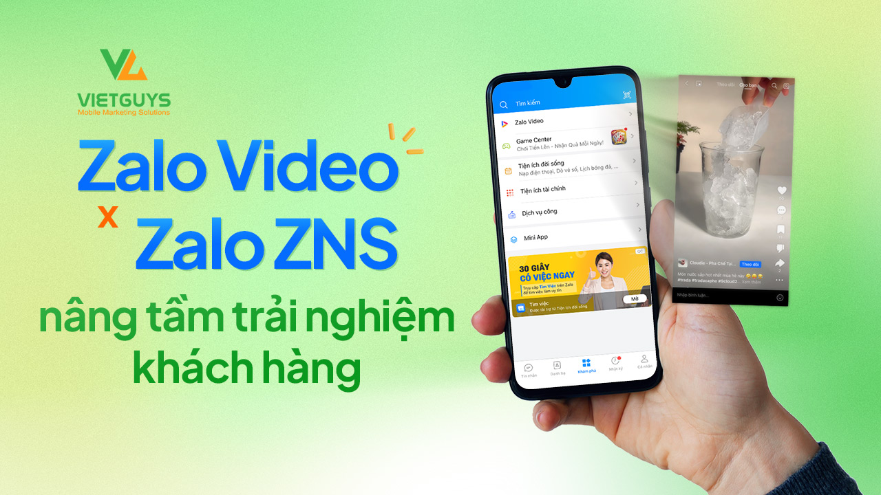 Kết hợp Zalo Video với Zalo ZNS nâng tầm trải nghiệm khách hàng